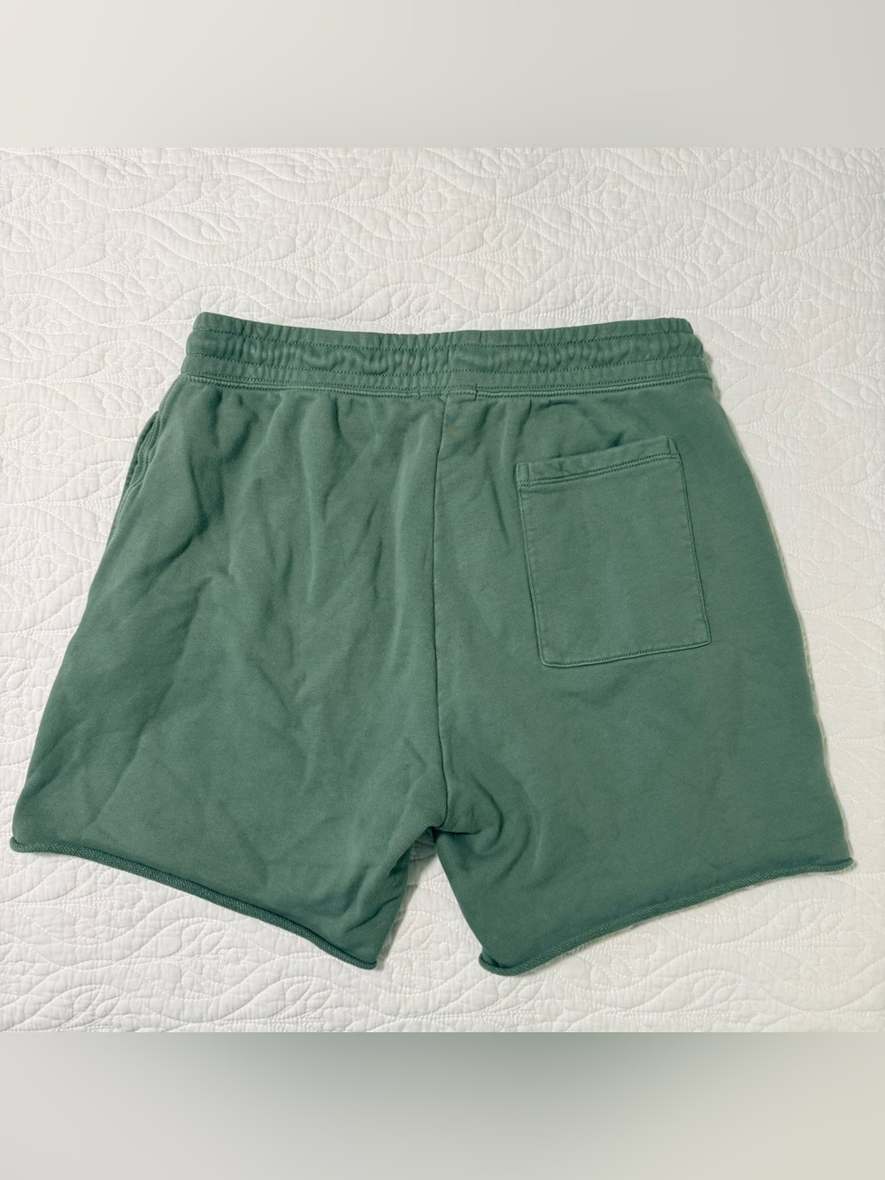 J Crew Women’s 6” University Terry "Red Hook" Short Green Medium - Picture 3 of 5